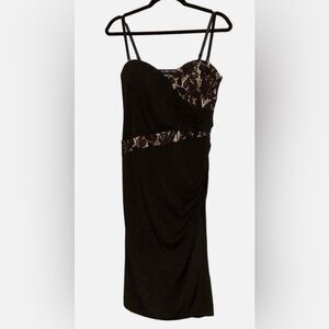 Bebe Elegant Black Lace Dress